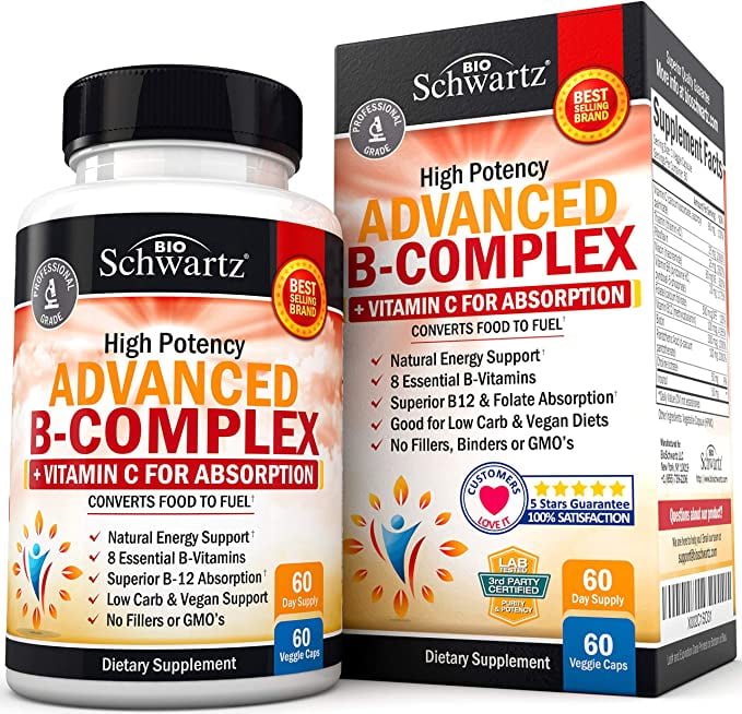 BioSchwartz Vitamin B Complex Capsules Super Vitamin B Complex with