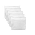 thumbnail image 1 of 20*22cm Lot de 5 Sacs en Silicone Réutilisables avec Fermeture Éclair et Support pour Aliments, Sacs de Congélation, Sacs à Sandwich, Sacs de Rangement pour Légumes, Lait, Collations, Viandes, 1 of 5