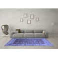 thumbnail image 3 of Ahgly Company Machine Washable Indoor Rectangle Oriental Blue Traditional Area Rugs, 5' x 7', 3 of 4