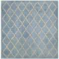 thumbnail image 2 of SAFAVIEH Chatham Dennis Geometric Wool Area Rug, Blue Gray, 4' x 4' Square, 2 of 8