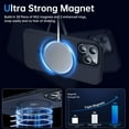 thumbnail image 3 of Strong Magnetic for iPhone 14 Pro Max Case [Compatible with MagSafe][10FT Military Grade Protective] Shockproof Translucent Matte Slim Case for iPhone 14 Pro Max Phone Case (6.7"), Black, 3 of 12