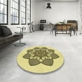 thumbnail image 4 of Ahgly Company Machine Washable Indoor Rectangle Transitional Harvest Gold Area Rugs, 7' x 9', 4 of 7