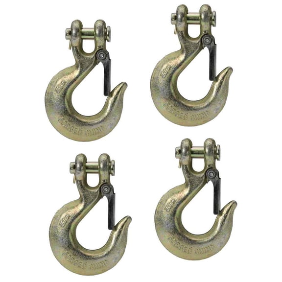 5/16" Clevis Slip Hook with safety latch - Grade 70 - 4 Pack