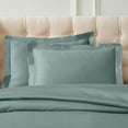 thumbnail image 3 of Superior Egyptian Cotton Duvet Cover Set, King/ Cal King, Teal, 3 of 8