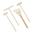 thumbnail image 3 of Siruishop 4 Pieces Rake Garden Sand Mini Tools Miniature for Desktop Birthday Gift, 3 of 8