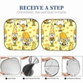 thumbnail image 6 of Fotbe Garden Honeybee Gnomes 2-Piece Car Windshield Sun Shade | Sun Blocker for Car Windshield | Foldable Automotive Interior Accessories for Sun Protection-Large, 6 of 7
