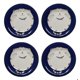 thumbnail image 1 of JapanBargain 2560x4 Juego de 4 platos redondos japoneses de porcelana para aperitivos, postres, pasteles, aperitivos, Maneki Neko, patrón de gato de la suerte sonriente para los amantes de los gatos,, 1 of 5