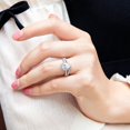 thumbnail image 2 of 1.5CT 925 Sterling Silver Bridal Ring Sets Teardrop CZ Engagement Vintage Pear Promise Rings V Curved Wedding Bands for Women, 2 of 6