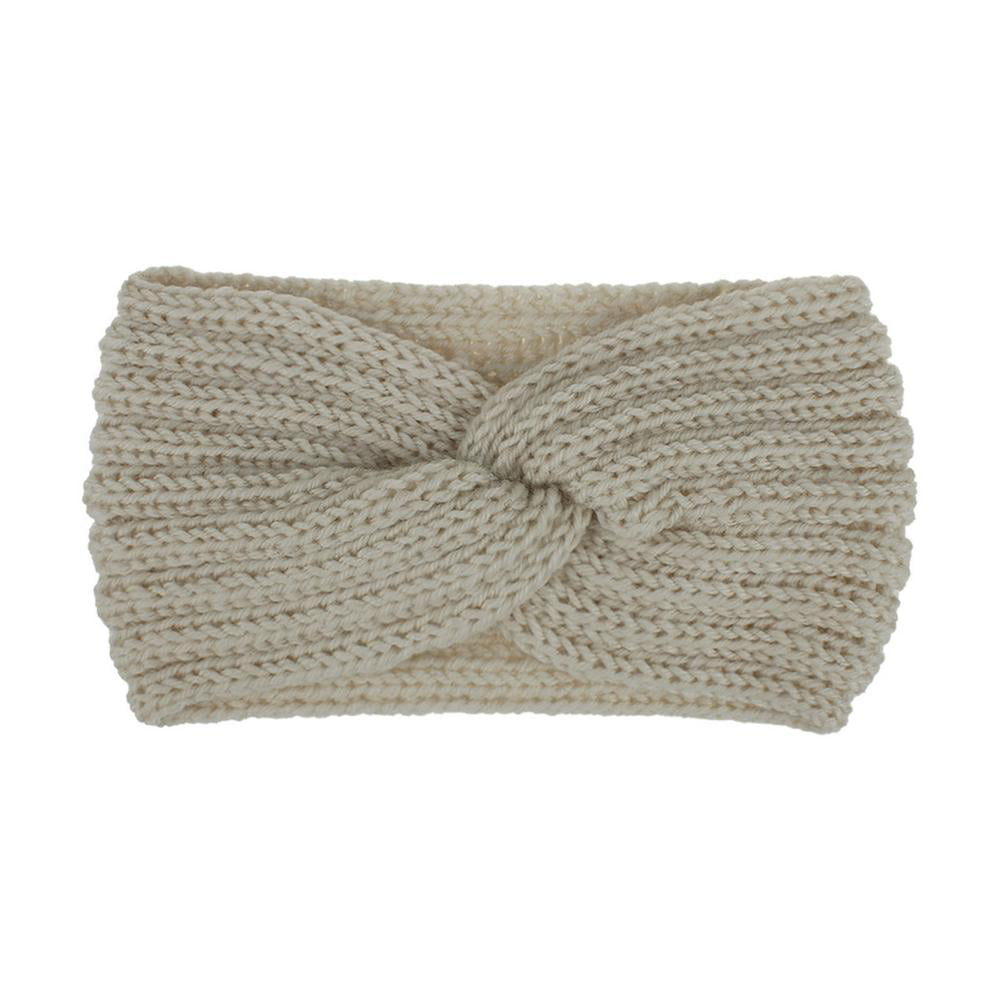 4pcs Women Head Wrap Knit Winter Ear Warmer Headband Fleece Thick Style