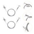 thumbnail image 3 of MasteelfCA 2 Pcs Wire Rope Hangers Picture Hook Hangers Sign Chandelier Hanging Hooks, 3 of 8