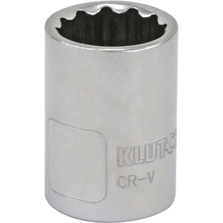 Klutch Socket, Metric, 22mm, 1/2in.-Drive, 12-Pt.