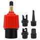 thumbnail image 1 of Adaptador Válvula Bsvklp para Tabla Remo Convertidor Bomba Aire Con 4 Boquillas Rojo, 1 of 9