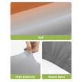 thumbnail image 4 of Burnt Orange Gray Ombre Bar Stool Covers Set of 4, Modern Gradient Abstract Art Stretch Washable Bar Chair Covers with Backs, Removable Pub Counter Height Chair Cover for Kitchen Dining Room Cafe, 4 of 7