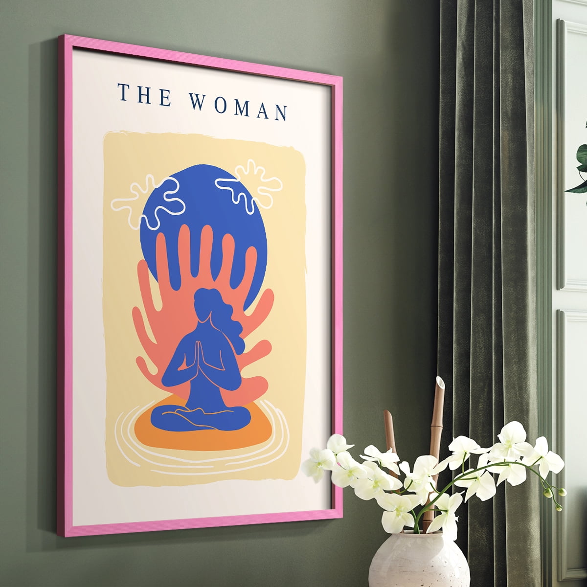 Matisse CCCXIII in Pink Solid Wood 8 x 10 Framed Print
