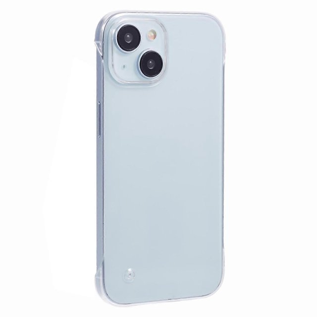 z7p For iPhone 14 Plus Borderless Case Clear Hard PC Phone Cover