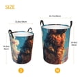 thumbnail image 3 of Sikiie Colorful Cloud Shepherd Dog Print Round Dirty Clothes Basket, Waterproof Standing Foldable Storage Basket, for Laundry Room, Bedroom, Bathroom Storage-Small, 3 of 6