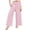 A01-Pink, variant on Jinhomg Tween Girls Pants Striped Wide Leg Palazzo Pant Smocked Elastic Waist Summer Fall Trousers with Pockets Soft Breathable Kids Girl Summer Bottoms Loungewear 4-14Y