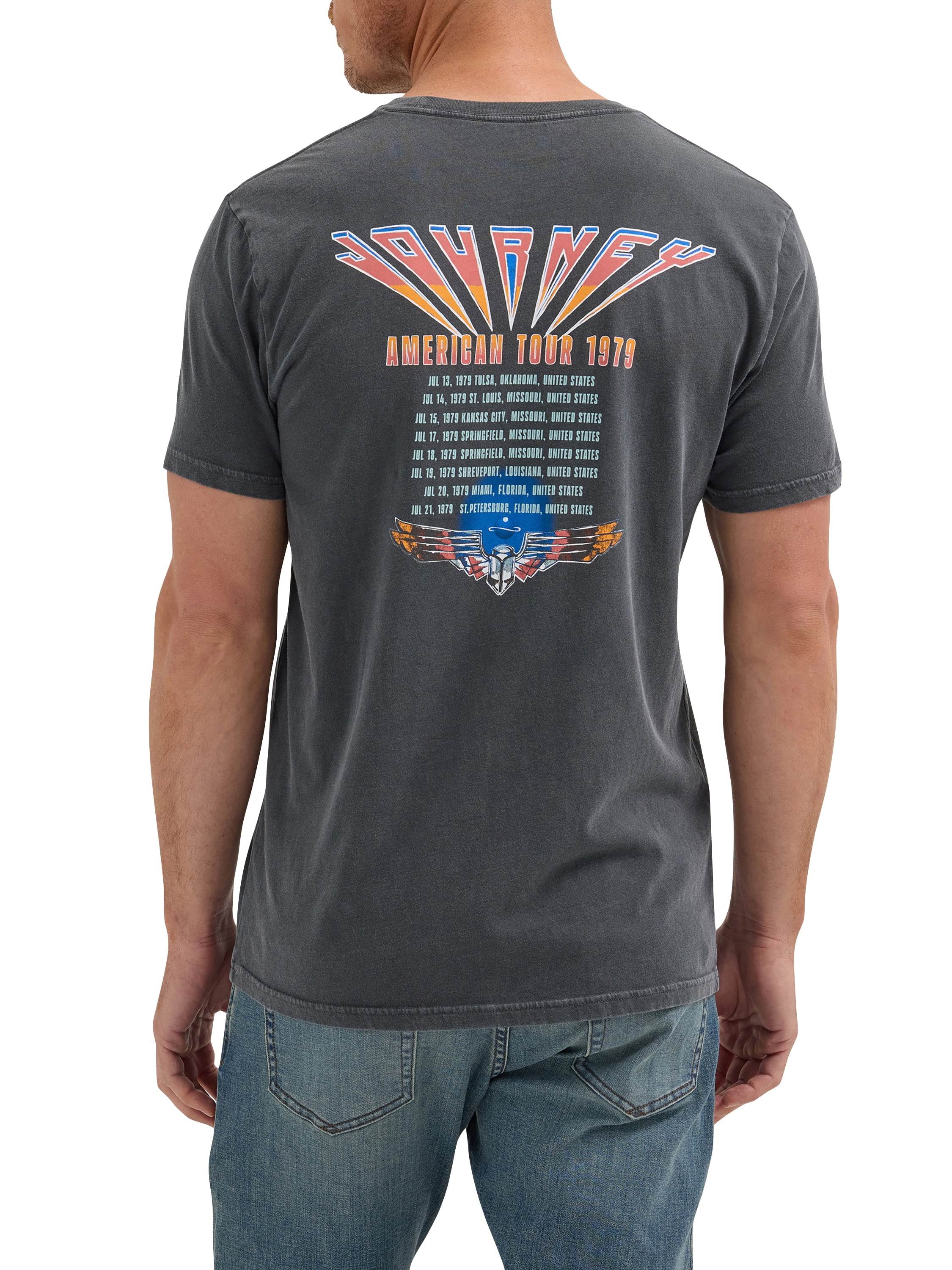 Wrangler® Men's Short Sleeve Journey Graphic Band Tee, S-3XL