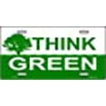 thumbnail image 2 of Think Green Metal License plate, 2 of 2