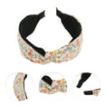 thumbnail image 3 of Unique Bargains 1 Pc Elegant Crossed Headbands for Women Orange Black, 3 of 6