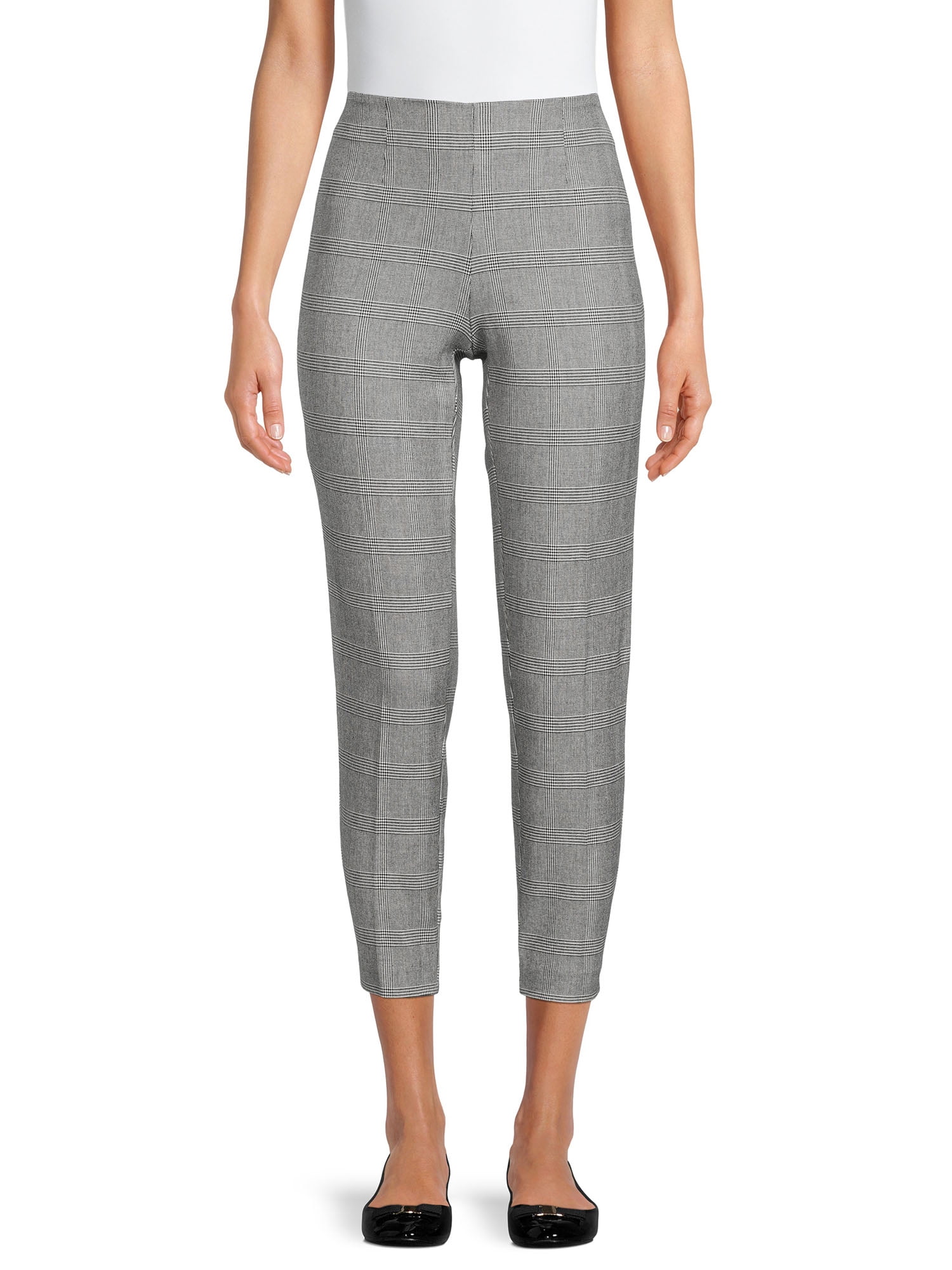 grey skinny dress pants womens SLIM-Fit Dress Pants for Tall Women in Black 16 / Extra Tall / Black main image 1