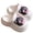 j-White1, variant on Girls Sandals Casual Summer Cartoon Animal Adjustable Strap Sandals Kids Outdoor Hollow Out Flat Bottom Fashion Shoes Cute Comfortable Breathable Soft Sole Daily Footwear,Khaki,9-10 Years