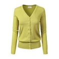 thumbnail image 1 of Made by Olivia Women's Classic Button Down Long Sleeve V-Neck Soft Knit Sweater Cardigan, 1 of 7