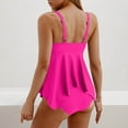 thumbnail image 3 of YABCSAZ 2 Piece Bathing Suit for Women Sleeveless Tankini Swimming Suits Padded Tank Tops and Bikini Bottom Summer Vacation Beach Swimwear Swim Suits for Women 2025, 3 of 7