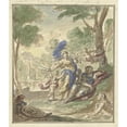 thumbnail image 3 of Elias van Nijmegen 20x23 Black Modern Framed Museum Art Print Titled - Armida in Rinaldo (1677 - 1755), 3 of 5