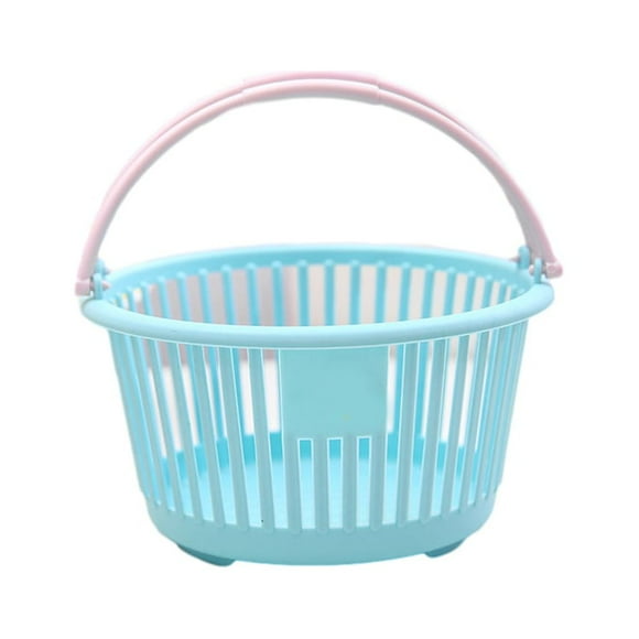 Naiovety Cesta portátil compacta y estable para almacenamiento eficiente y estable Almacenamiento de escritorio Cesta de almacenamiento de Almacenamiento y organización del hogar bebe azul circular