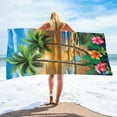 thumbnail image 2 of SPOORYYO Summer Beach Slippers Beach Towel, Microfiber Double-Sided Velvet, Versatile Towel for Swimming and Beach, 2 of 6