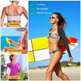 thumbnail image 3 of Cooling Shawl Arm Sleeve with Finger Hole, Comfortable & Breathable, Sun Protection Cooler Shrug, 3 of 5