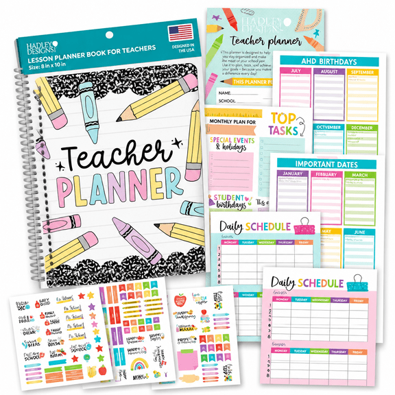 LOVARIA Teacher Planner 2026-2027 Academic Year-Undated Teacher Lesson Planner Book for Teachers,Homeschool Planners 2026-2027,First Year Teachers Must Haves,Back to School Teaching Gifts