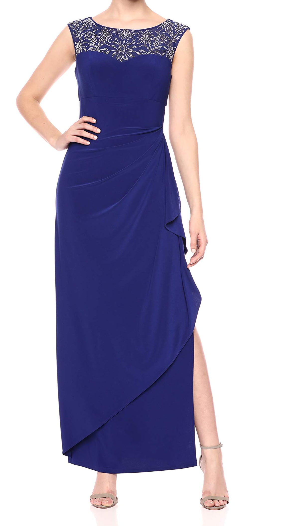 Alex Evenings Dresses Womens Gown Petite Embellished Sweetheart 6P