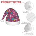 thumbnail image 4 of Fuzoiu Summer Flamingo Print Santa Hat Christmas Hat for kids,Santa Hats with Pompom, Unisex Xmas Holiday Hat for Christmas New Year Festive Party Supplies, 4 of 6
