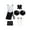 A White&Black, variant on YiZYiF Kids Girls Cheer Leader Dance Outfit Shiny Sequins Dress with Shorts Headwear Pompoms Socks Halloween Fancy Dress Up B Red 8