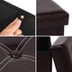 thumbnail image 4 of 1 taburete de almacenamiento para el hogar, color marrón oscuro., 4 of 7
