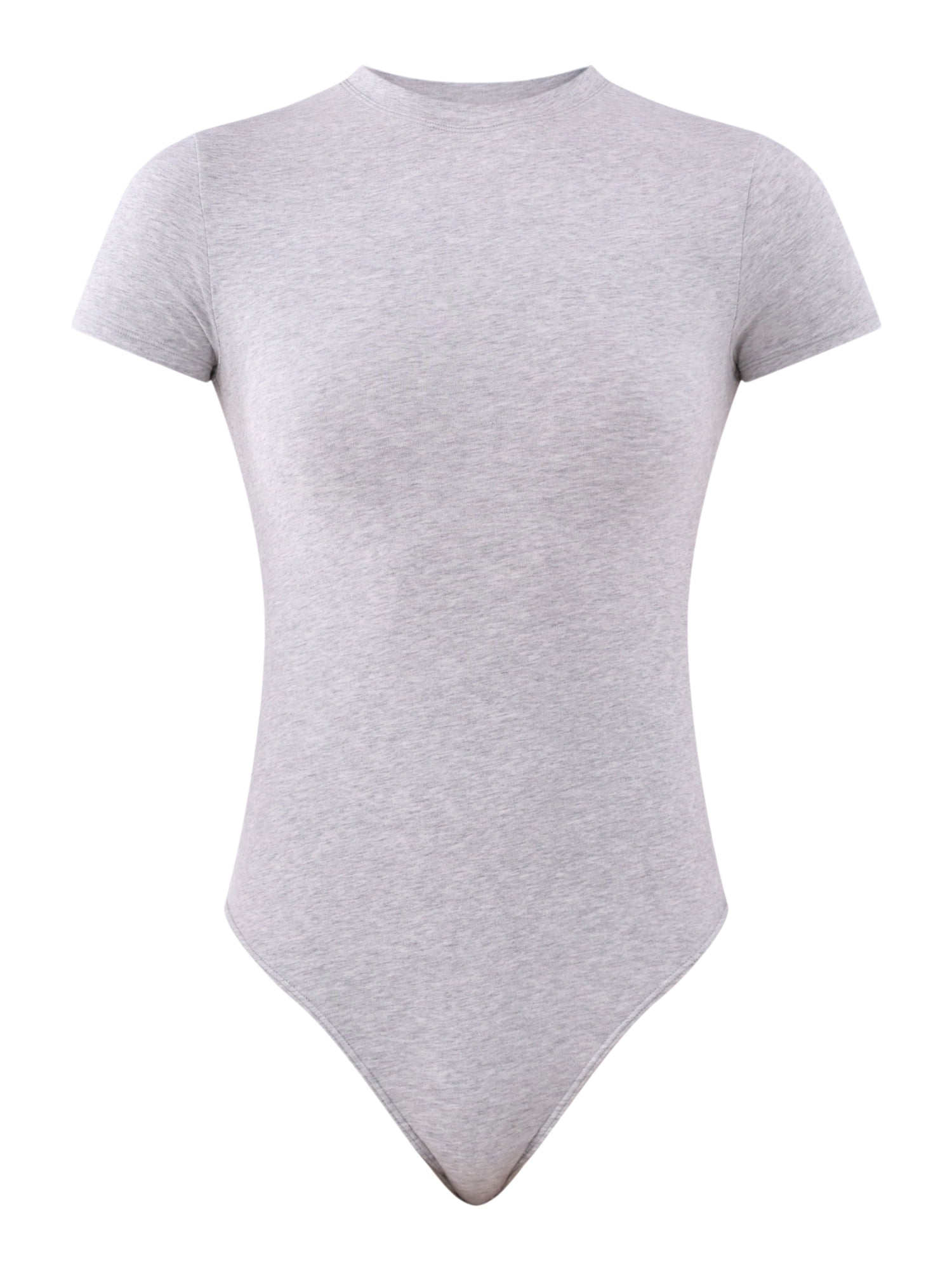 No Boundaries Cotton Stretch Jersey T-Shirt Bodysuit, Women’s XS-3XL