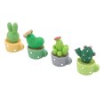 thumbnail image 1 of Mini Cactus Figurine, Versatile Placement Mini Cactus Ornament 4 Pcs Set  for Desktop, 1 of 7