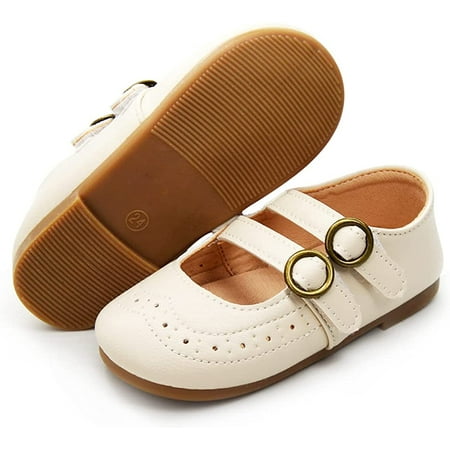 Toddler Baby Girls Dress Shoes Ballet Sparkle Wedding Party Princess Mary Jane Ballerina Flats Shoes for Girls