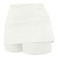 thumbnail image 5 of Shorts for Women Plus Size Solid Color Mid-waist Skirt Pants Sports Casual Shorts Bottoming Skirt Skorts, 5 of 6