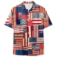 thumbnail image 4 of Linfrsh Usa T Shirts for Men Vintage Old American Flag Patriotic 1776 We The People USA T-Shirt(Brown,S), 4 of 6