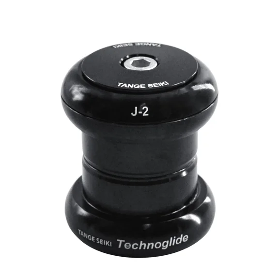 Tange Seiki Technoglide J-2 Headset 1 1/8 Inch with Top Cap , Black, TAS3111