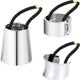 thumbnail image 1 of Yaomiao 3 Piezas de Bandas Elásticas para el Cabello con Círculo de Metal, Lazos para el Cabello, Soporte para Cola de Caballo, Accesorio de Cuerda para Mujeres, 3 Estilos (Plata), 1 of 1