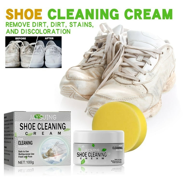 EJWQWQE Multi-functional Cleaning And Stain Removal Cream, 2023 New White  Shoe Cleaning Cream With Sponge, Multipurpose Cleaning Cream, No Need To  Wash, Decontaminate S 