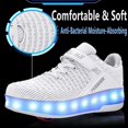 thumbnail image 6 of Roller Skate Shoes LED Light Up Sneaker with Wheels Roller Shoes USB Rechargeable Shoes Kids Gifts, 6 of 9