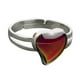 thumbnail image 2 of Anillo De Estado De ánimo Chapado En Plata Con Corazón Cambiable, 2 of 9