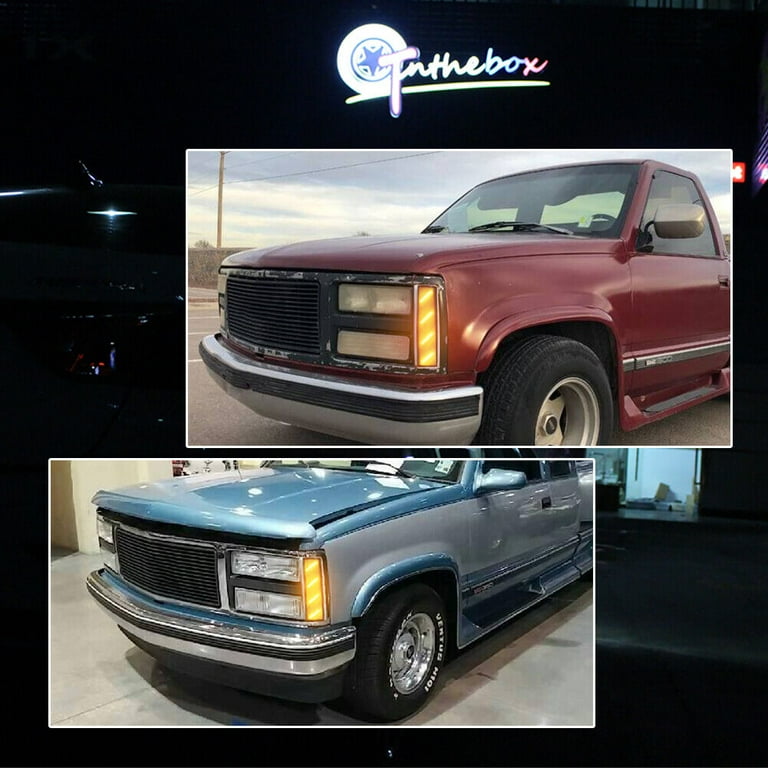 GTINTHEBOX Clear Amber LED Front Side Marker Corner Lights GTINTHEBOX Clear Amber LED Front Side Marker Corner Lights