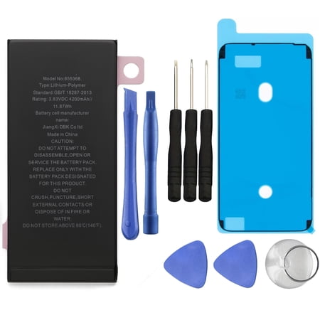 Battery Replacement for iPhone 11 Model A2111 A2223 A221 High Capacity Repair Part + Tool + Adhesive Fix Low Dead Power Issue New 0 Cycle Spare Battery