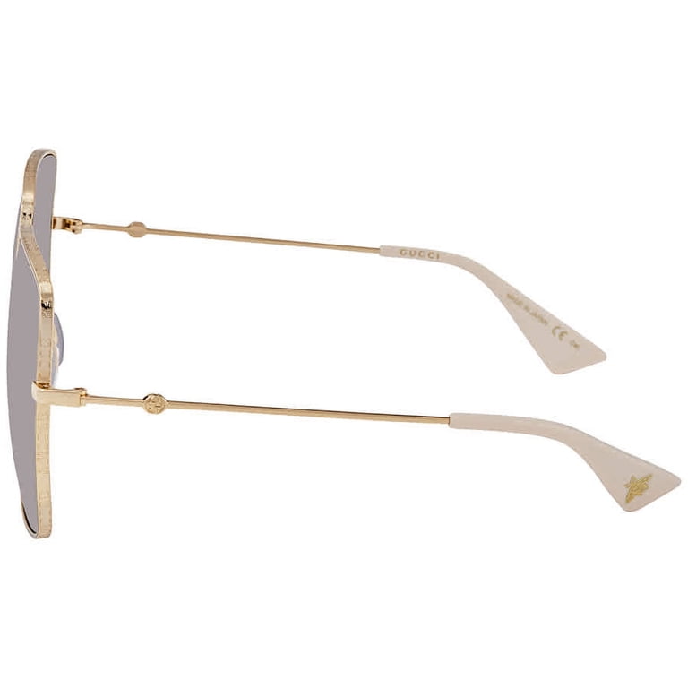 GUCCI GG0414S 002 Square Gold Ivory Gold Multicolor 60 mm  display picture 1